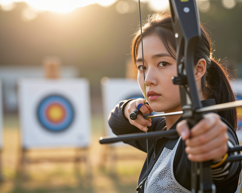 Focused Korean Archer