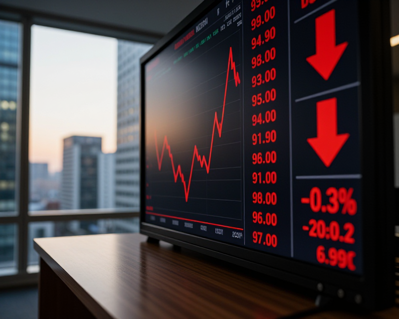 Stock Market Decline Concept