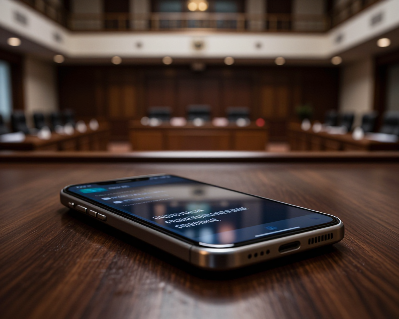 Smartphone in Parliamentary Committee Room