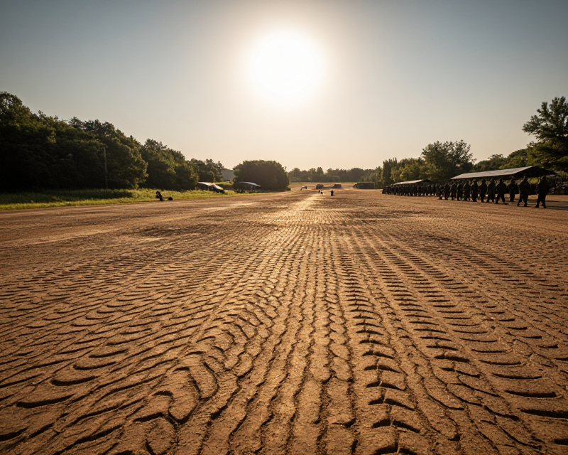 Heat wave at military training center