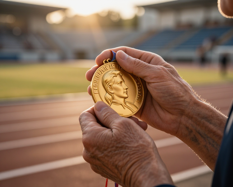 Golden Moment of a Centenarian Athlete