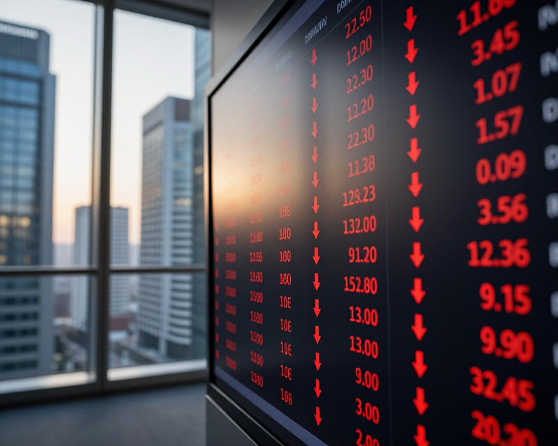 Stock Market Decline Concept