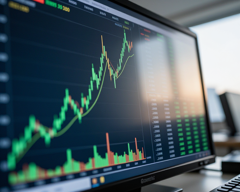 Rising Stock Market Graph