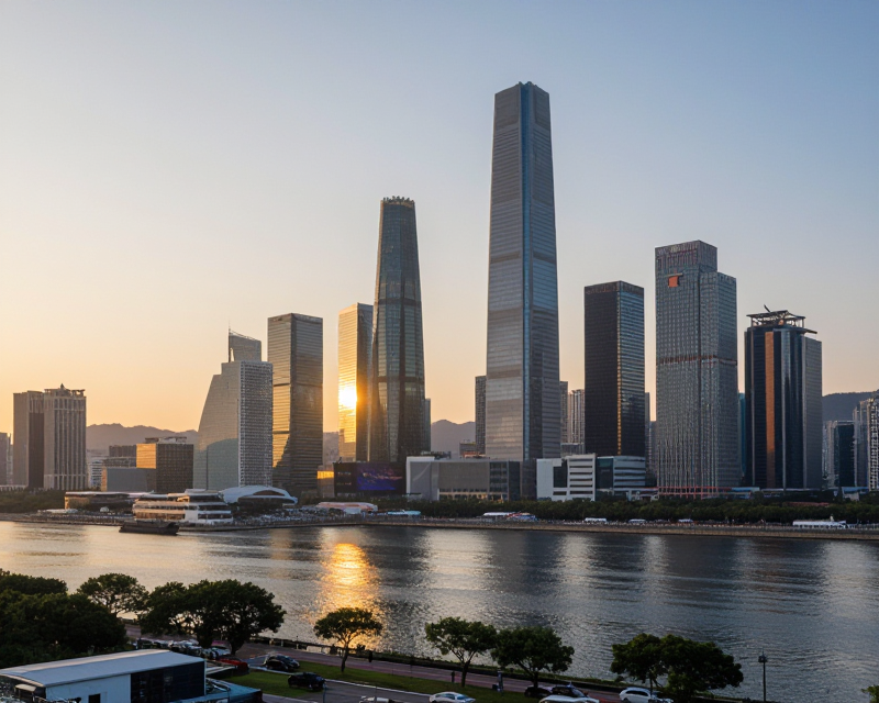 Yeouido Financial District at Sunrise