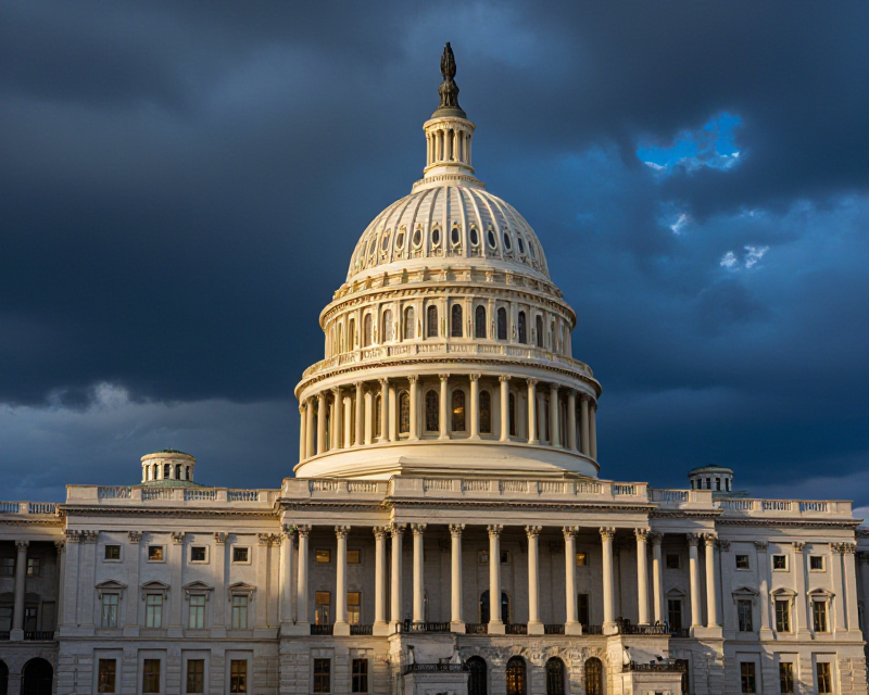 US Capitol Dramatic Scene